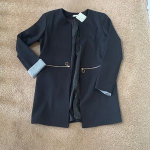 Black blazer made in Italy